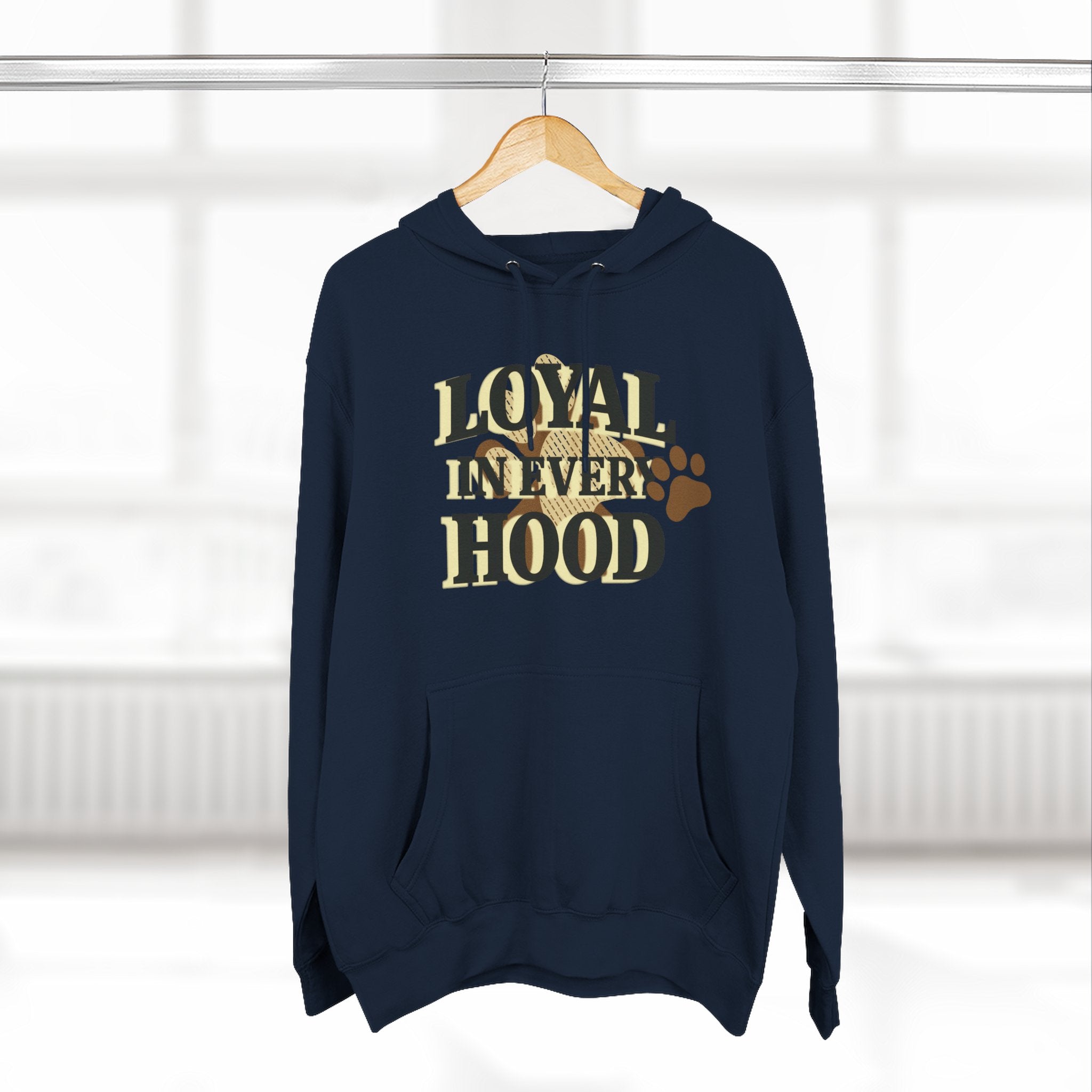 Dog Hoodie — "Loyal in Every Hood" Fleece Three-Panel