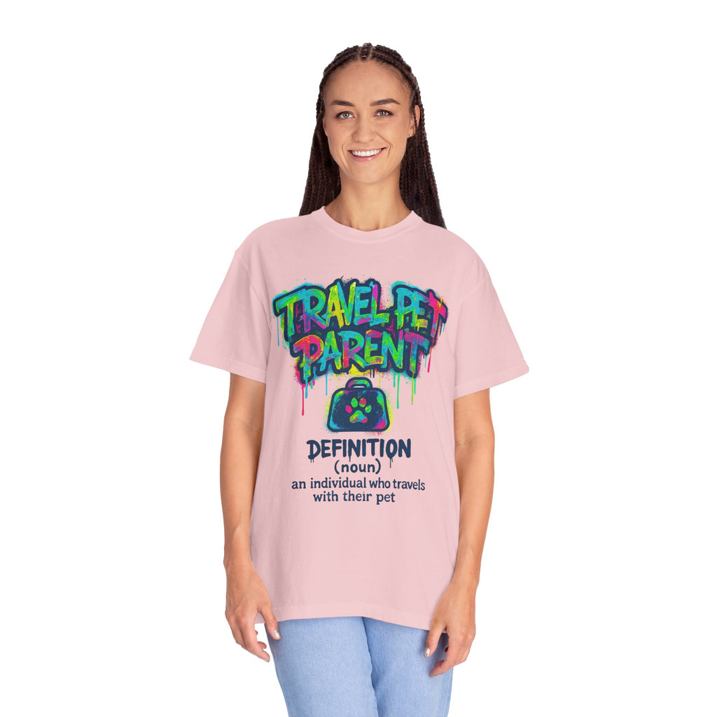 Travel Pet Parent T-shirt — Graffiti Design