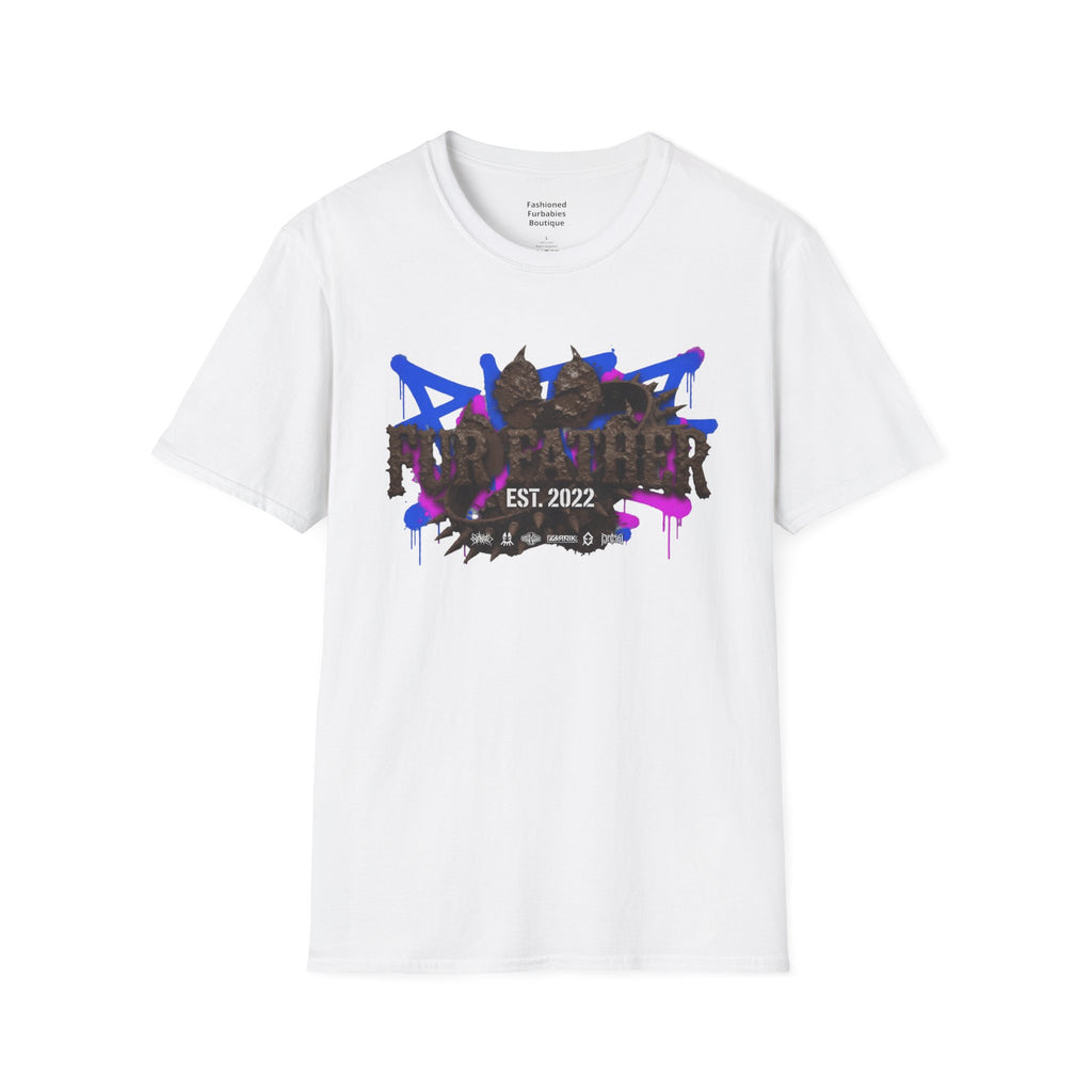 Graffiti Fur Father Punk T-Shirt — "PUNKER" Est. 2022 Urban Streetwear