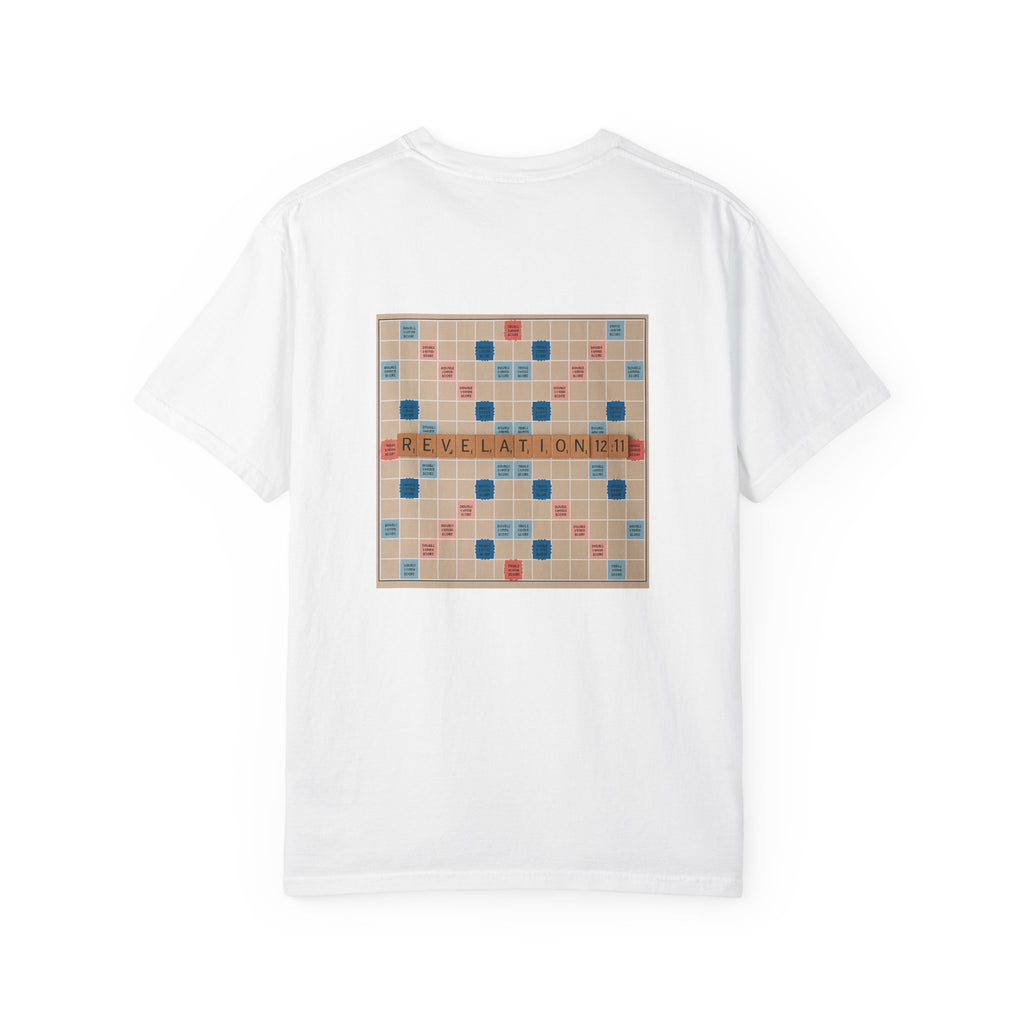Unisex Garment-Dyed T-Shirt - Scrabble Revelations Game Board Set Gift
