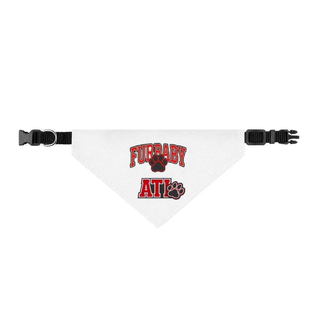 Clip-On Pet Bandana — 'Furraby ATL' Paw Print Dog Scarf (Atlanta Pet Pride)