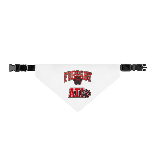 Clip-On Pet Bandana — 'Furraby ATL' Paw Print Dog Scarf (Atlanta Pet Pride)
