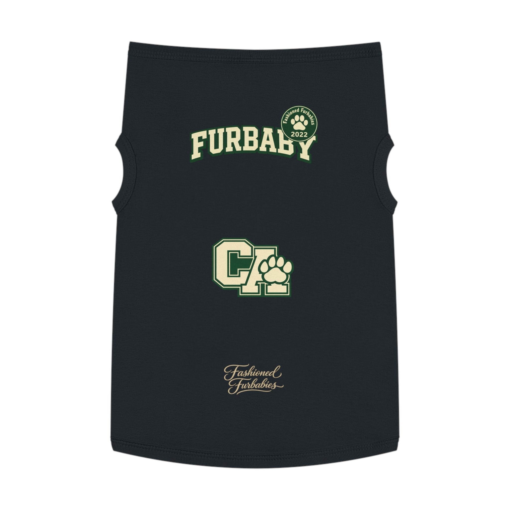 California Furbaby Varsity Pet Tank Top – Retro Collegiate Paw Club Dog Shirt