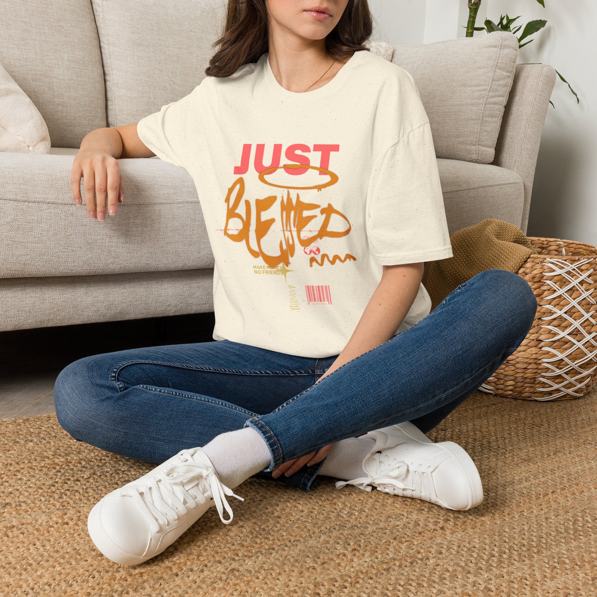 Just Blessed T-Shirt — Casual Inspirational Graphic Tee