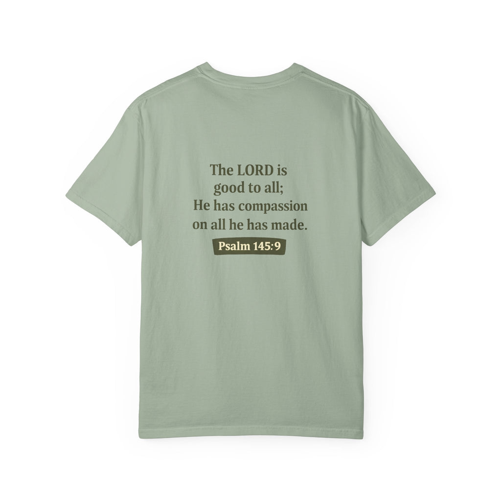 Compassion for All Creation T-Shirt — Psalm 145:9 Christian Graphic Tee,  Matching Pet Apparel Available