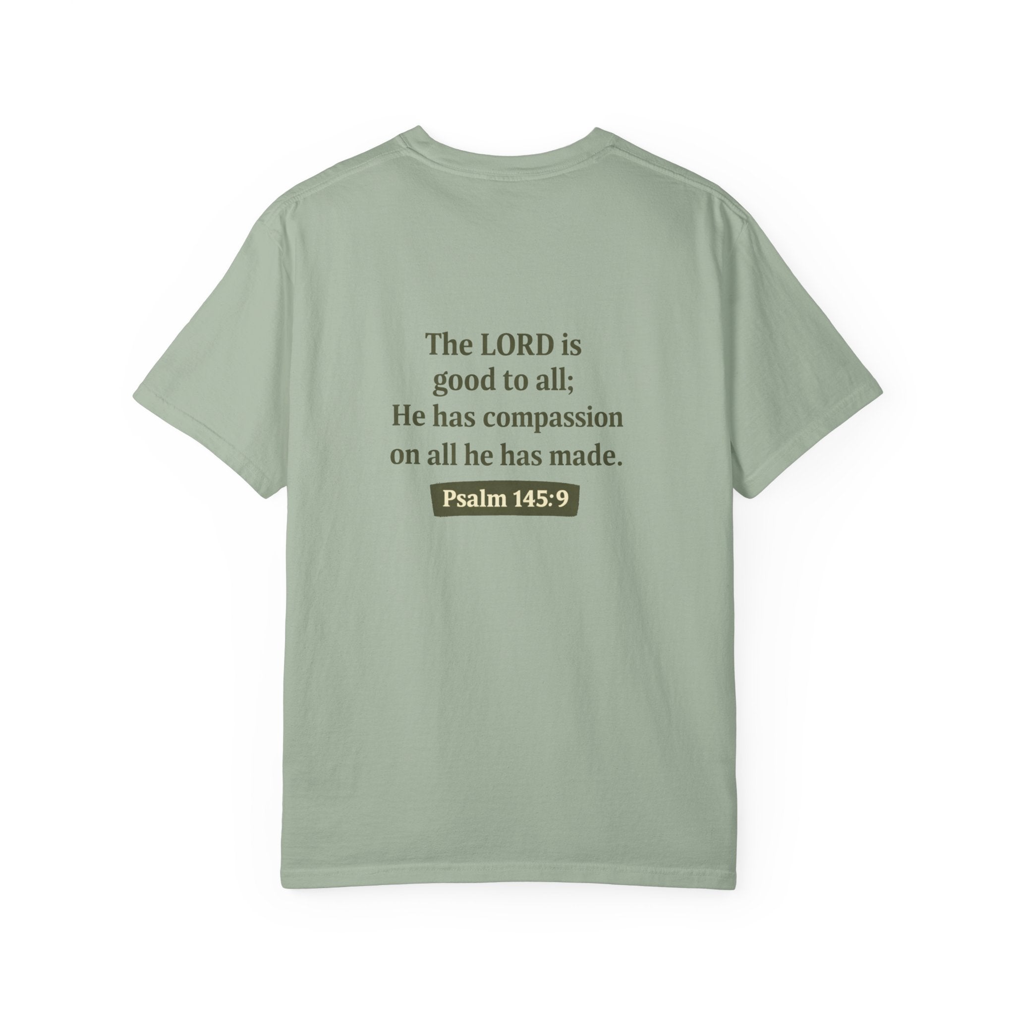 Compassion for All Creation T-Shirt — Psalm 145:9 Christian Graphic Tee,  Matching Pet Apparel Available