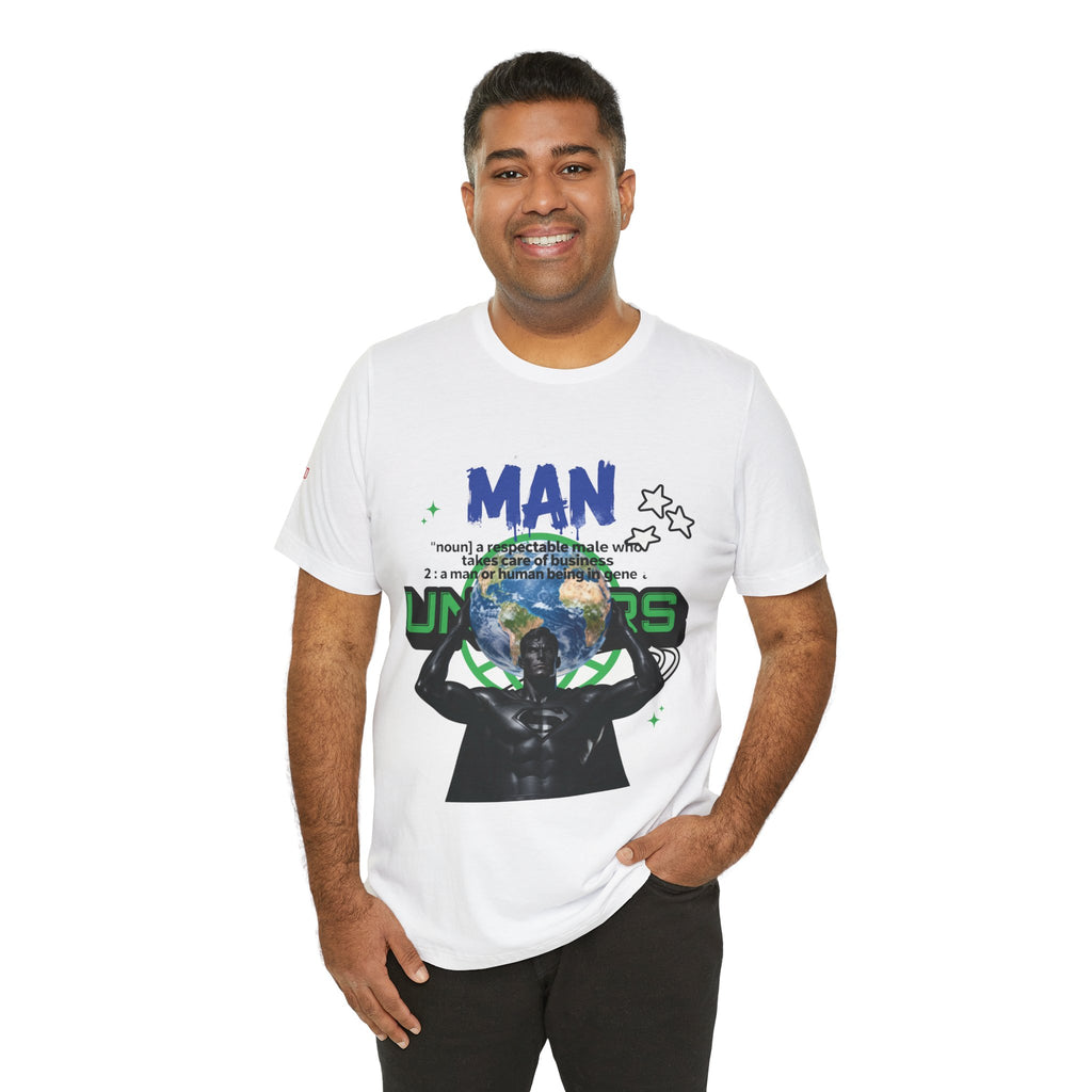 T-Shirt All Man, World on His Shoulders Trend Gift