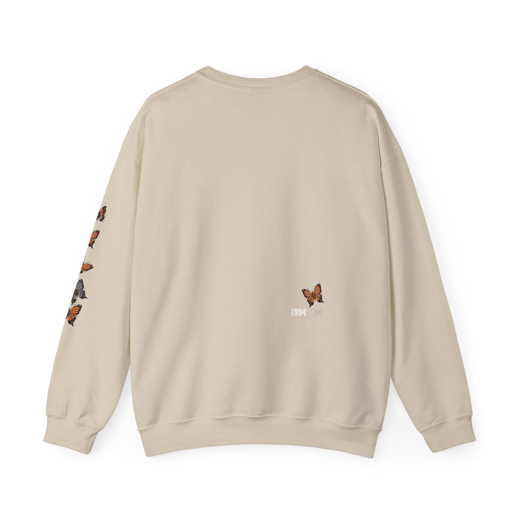 Orange Butterflies Multiple Sclerosis Awareness Sweatshirt