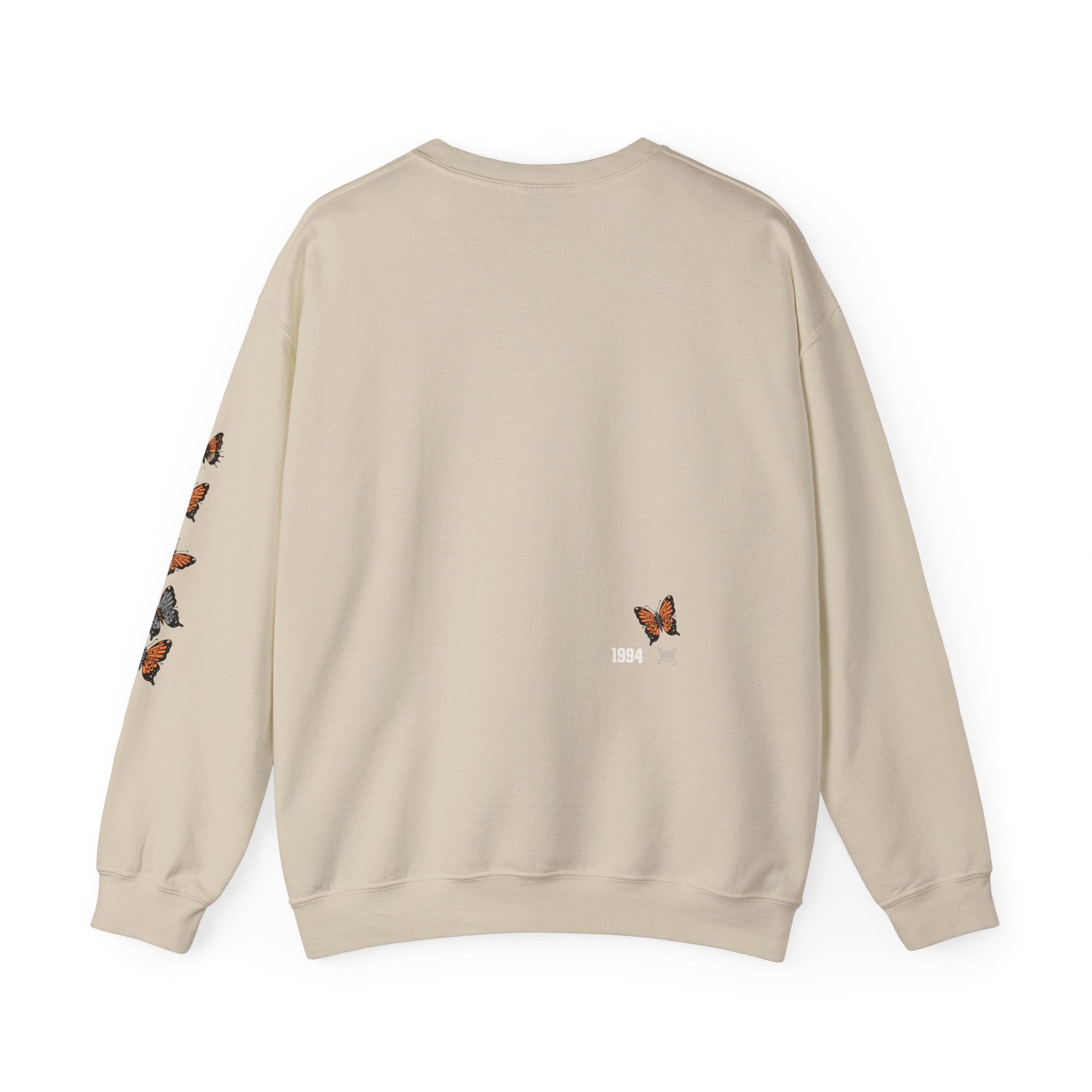 Orange Butterflies Multiple Sclerosis Awareness Sweatshirt