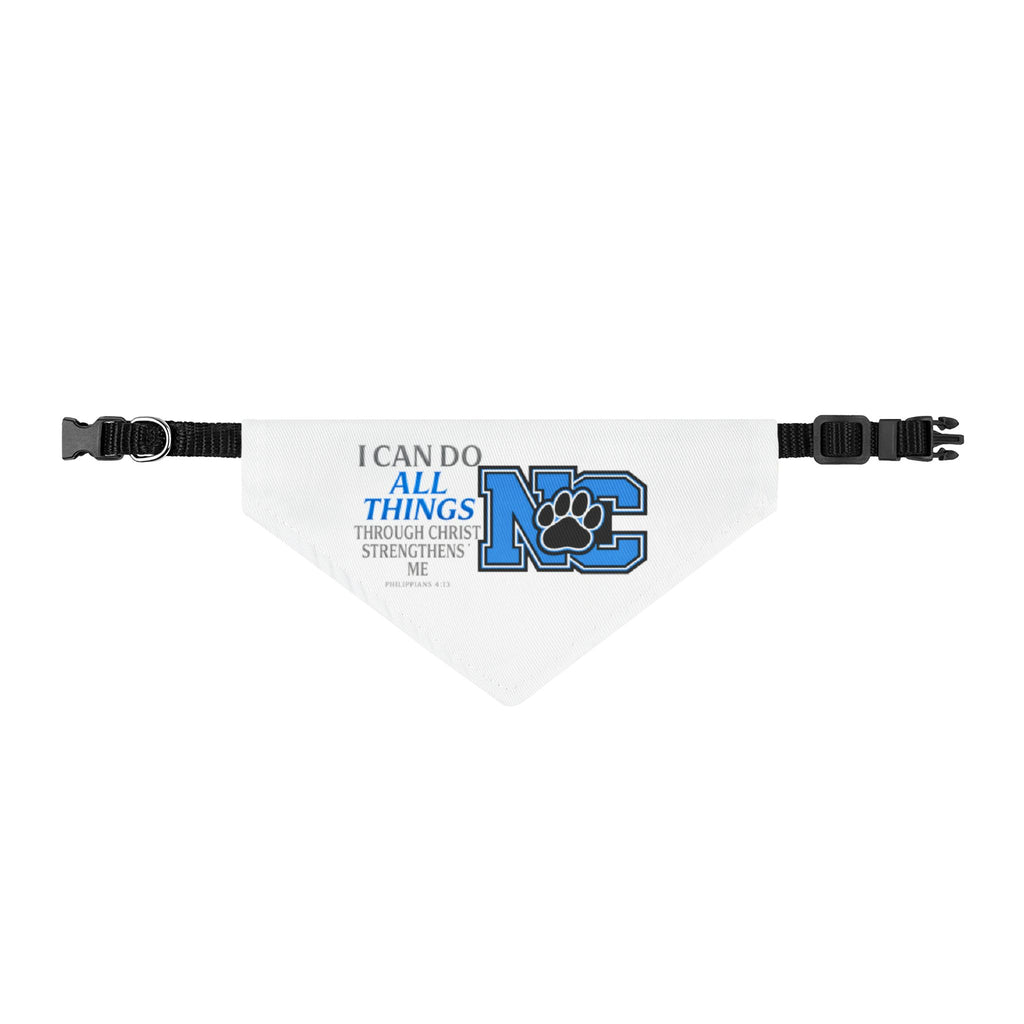 "I Can Do All Things" Clip-On Pet Bandana — Christian Inspirational Dog Bandana