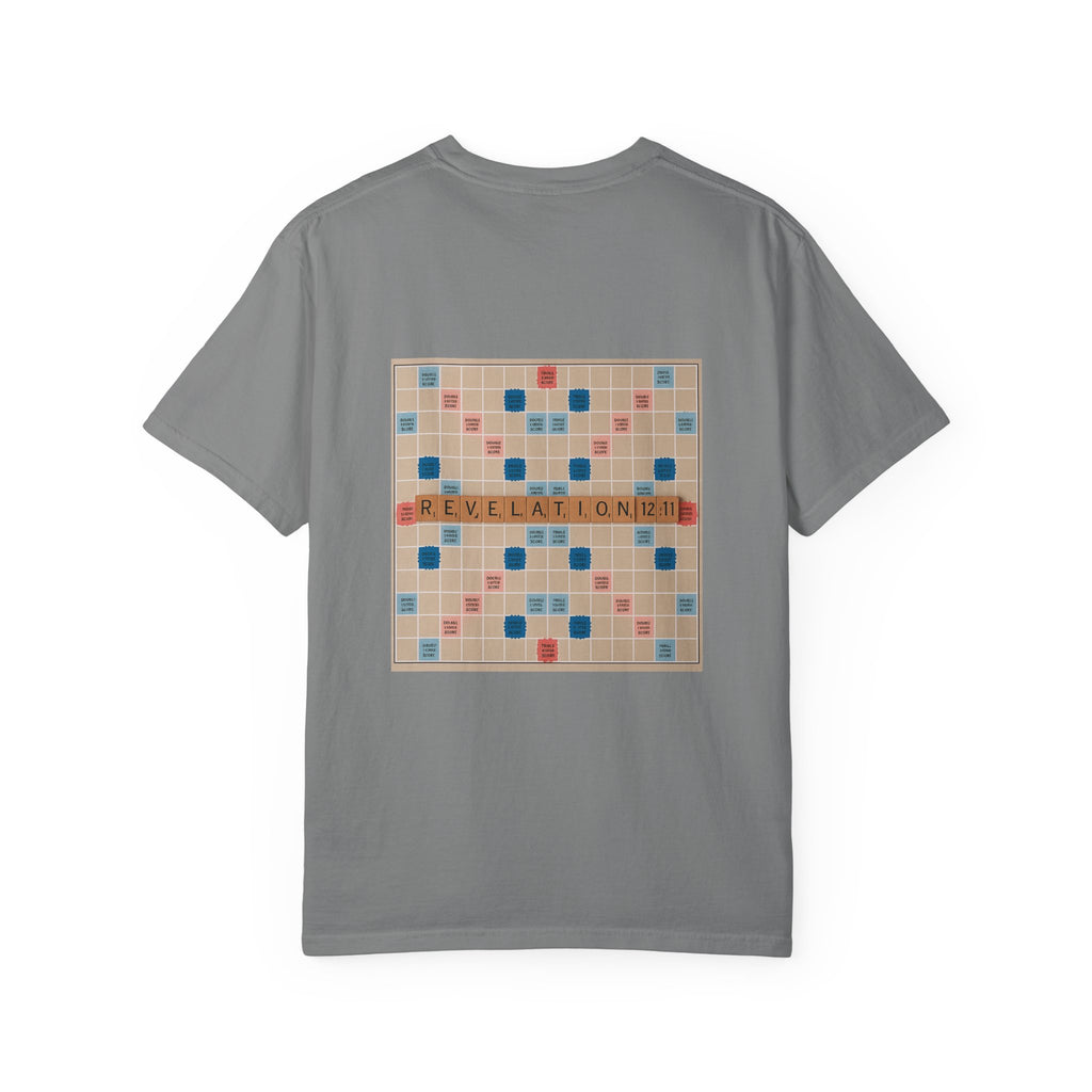 Unisex Garment-Dyed T-Shirt - Scrabble Revelations Game Board Set Gift