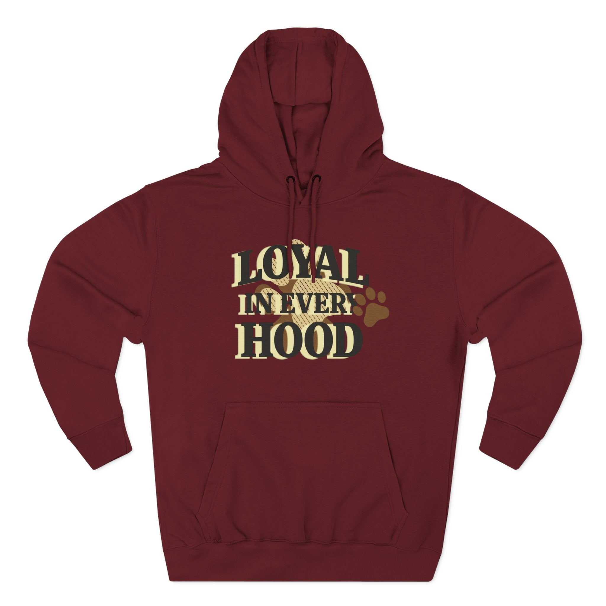Dog Hoodie — "Loyal in Every Hood" Fleece Three-Panel