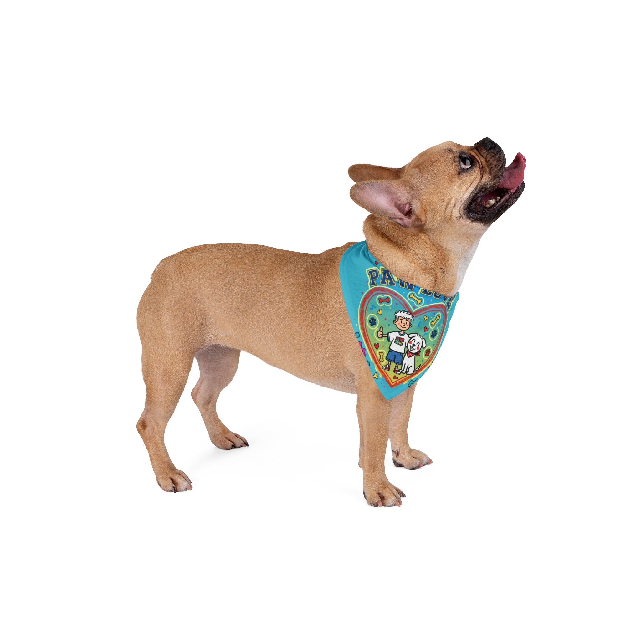 Pet Bandana — Matching "Paw Love" Set for Pet & Human