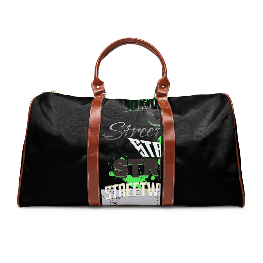 Waterproof Street Travel Bag – Graffiti Green Duffle
