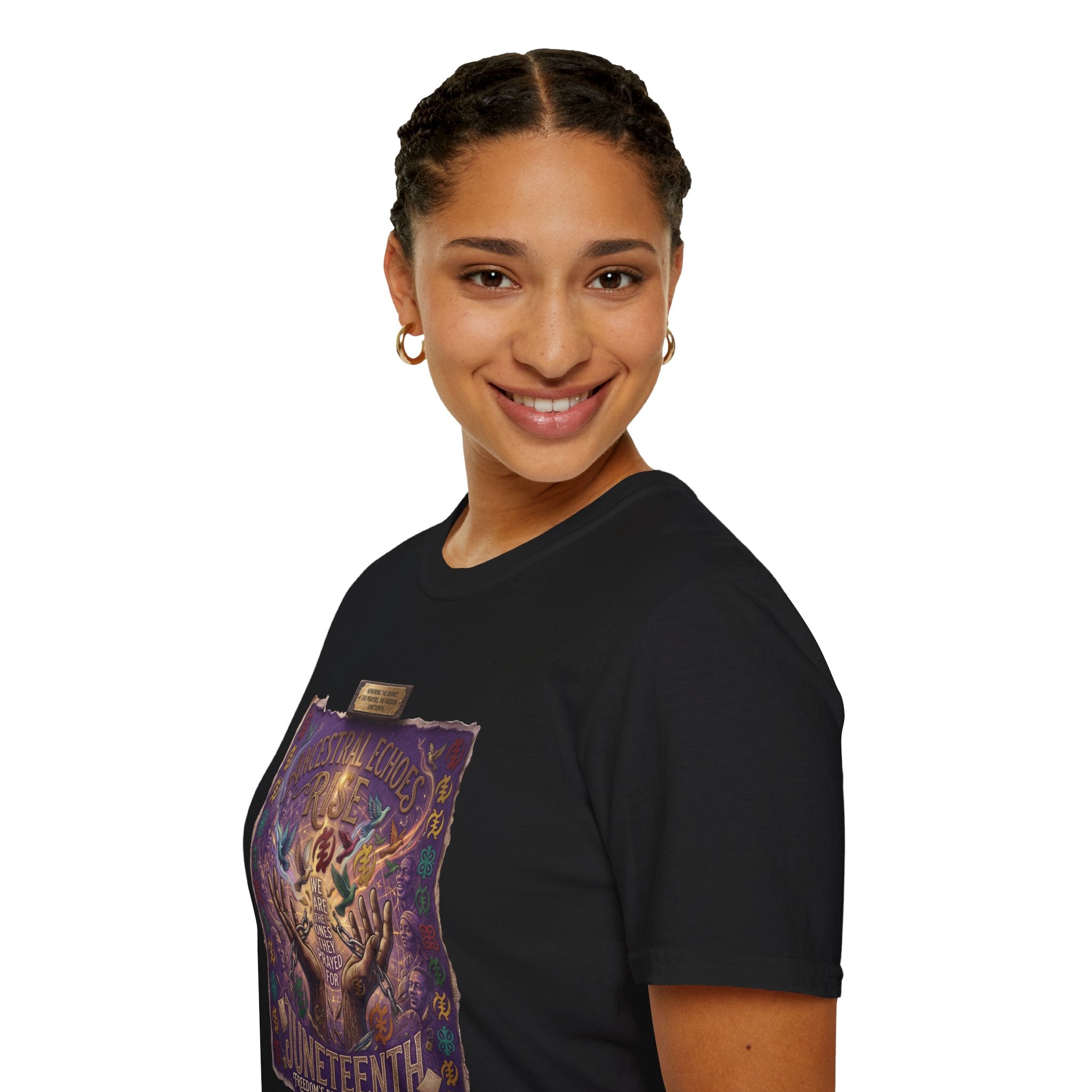 Juneteenth Distressed T-Shirts | Black History & Freedom Pride Tees (Set of 3 Designs)Matching Pet Apparel