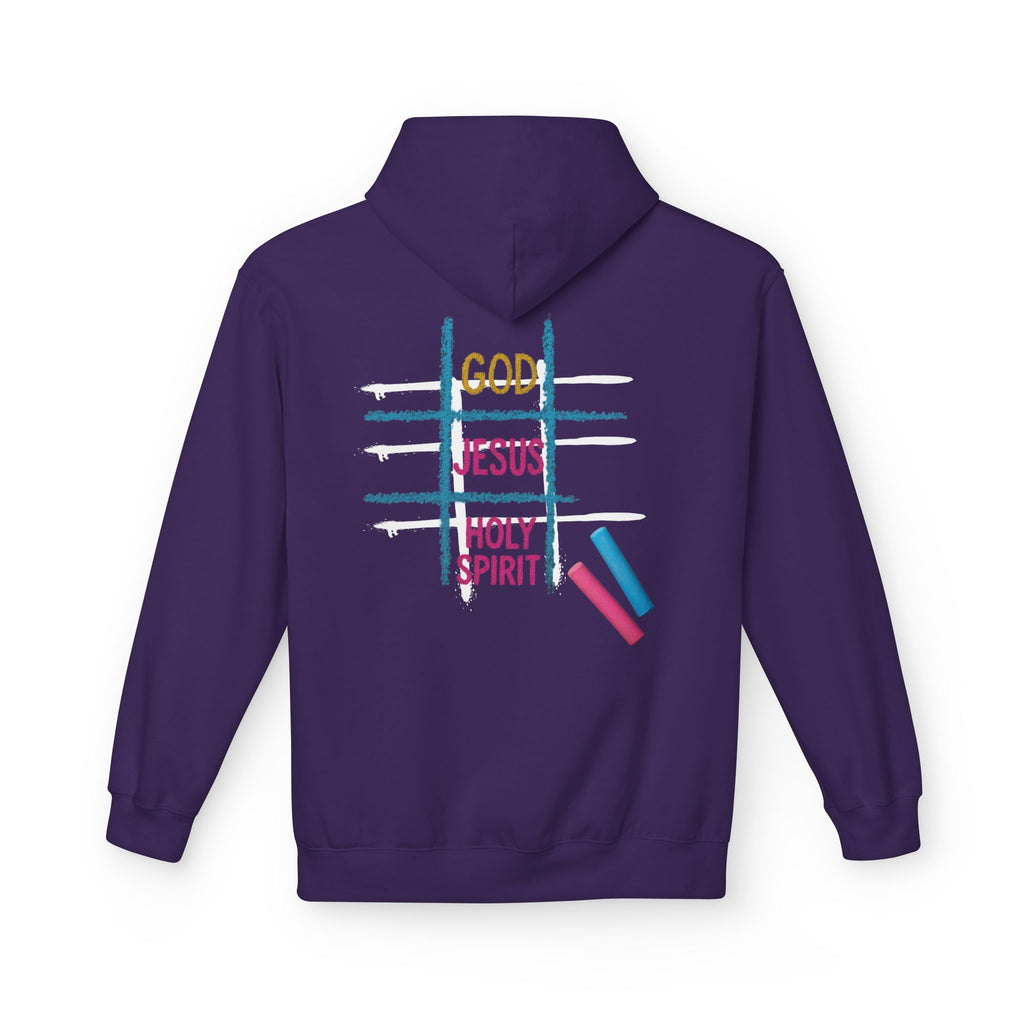 Tic Tac Toe Trinity Hoodie - God Jesus Holy Spirit