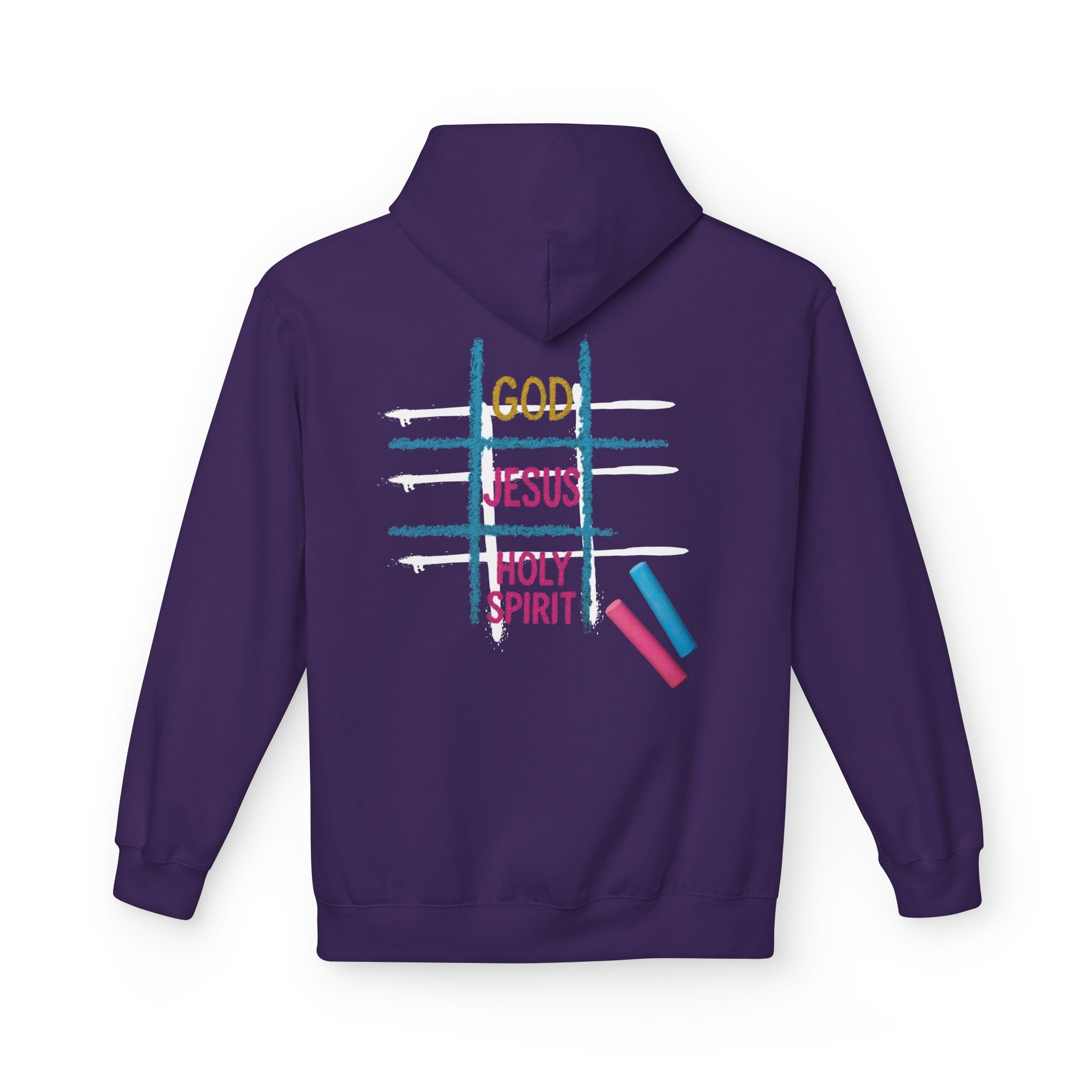 Tic Tac Toe Trinity Hoodie - God Jesus Holy Spirit