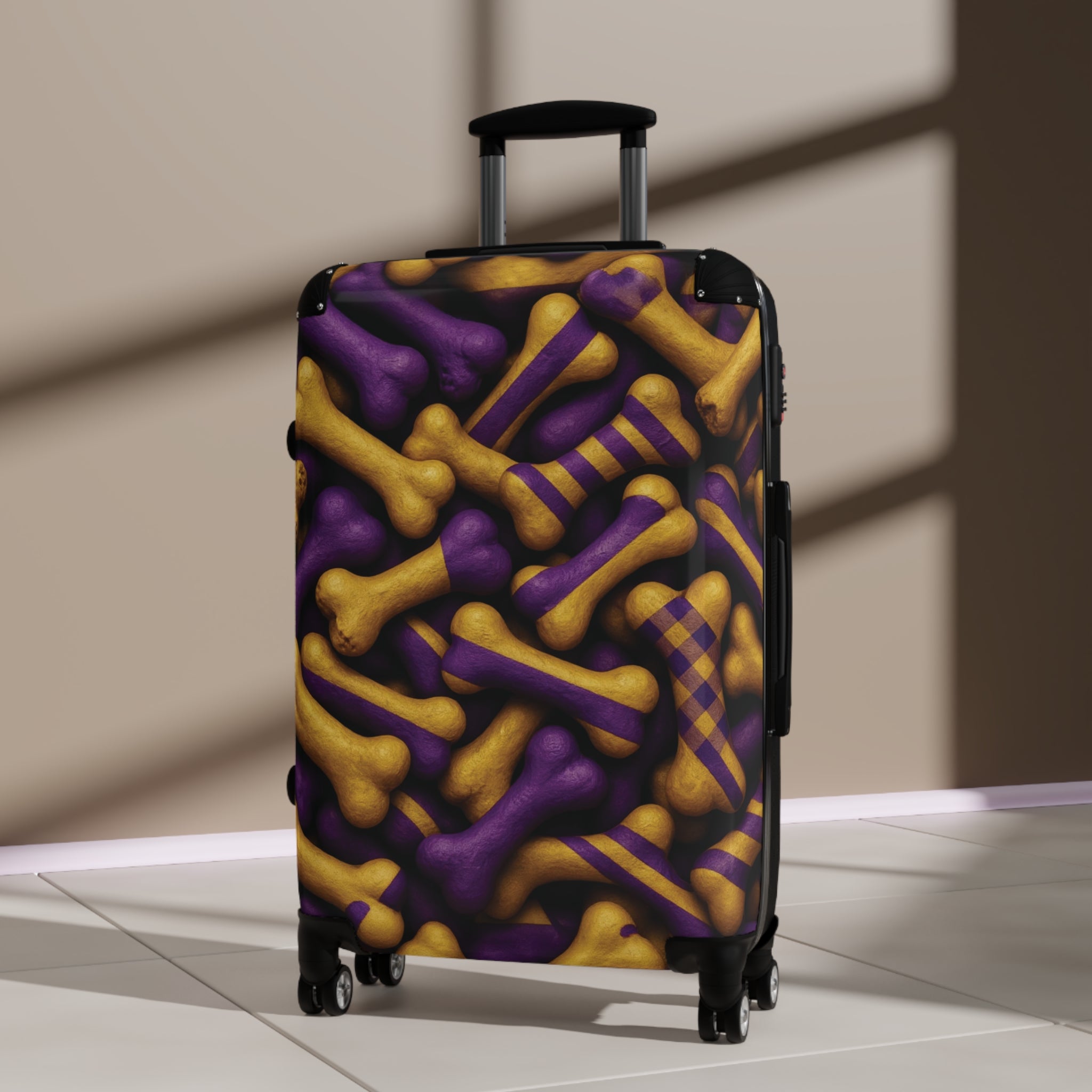 Pattern Suitcase for Dog Lovers, Luggage with Fun Pet Design, Travel Essentials, Gift for Pet Owners, Vibrant Travel Gear