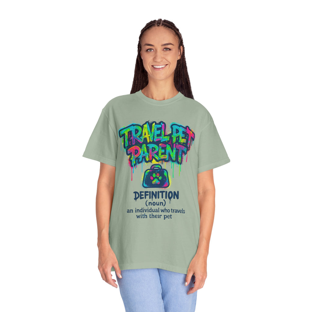 Travel Pet Parent T-shirt — Graffiti Design