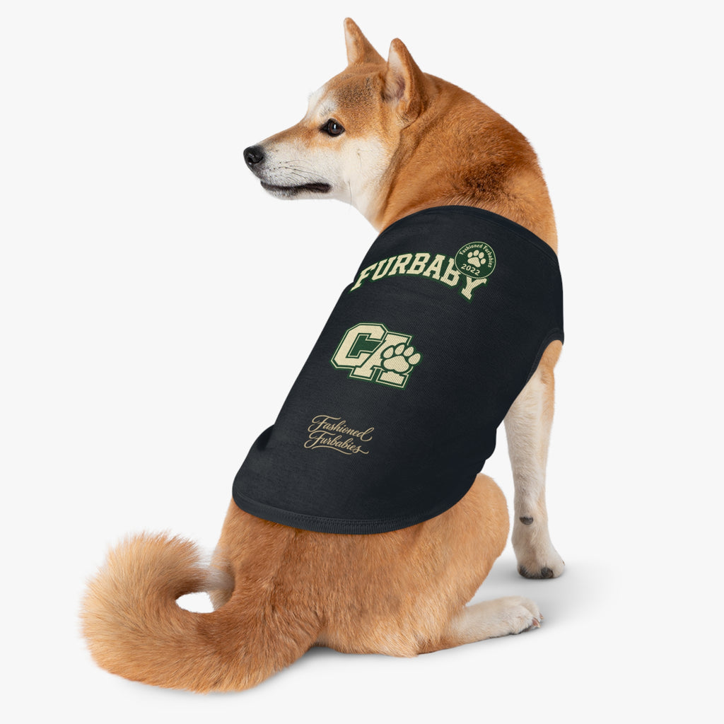 California Furbaby Varsity Pet Tank Top – Retro Collegiate Paw Club Dog Shirt