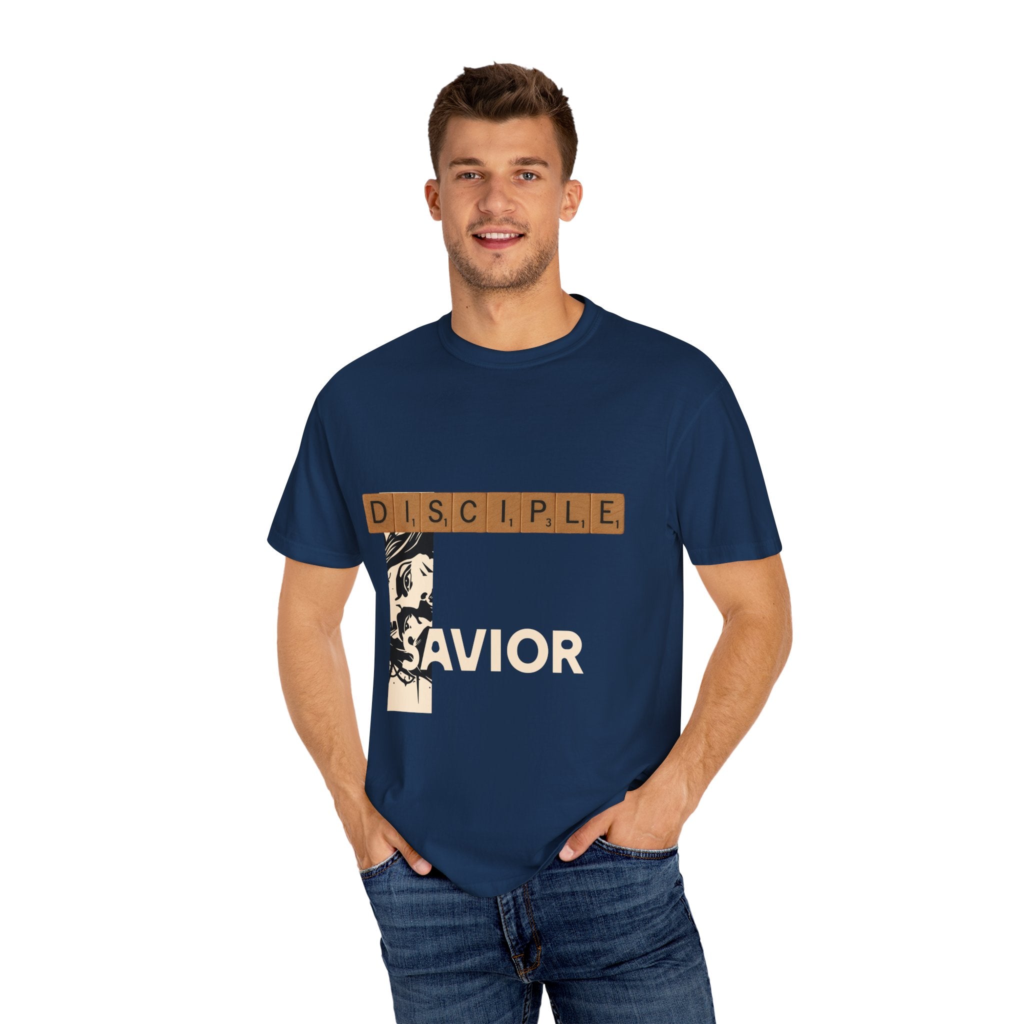 Unisex Garment-Dyed T-Shirt - Scrabble Revelations Game Board Set Gift