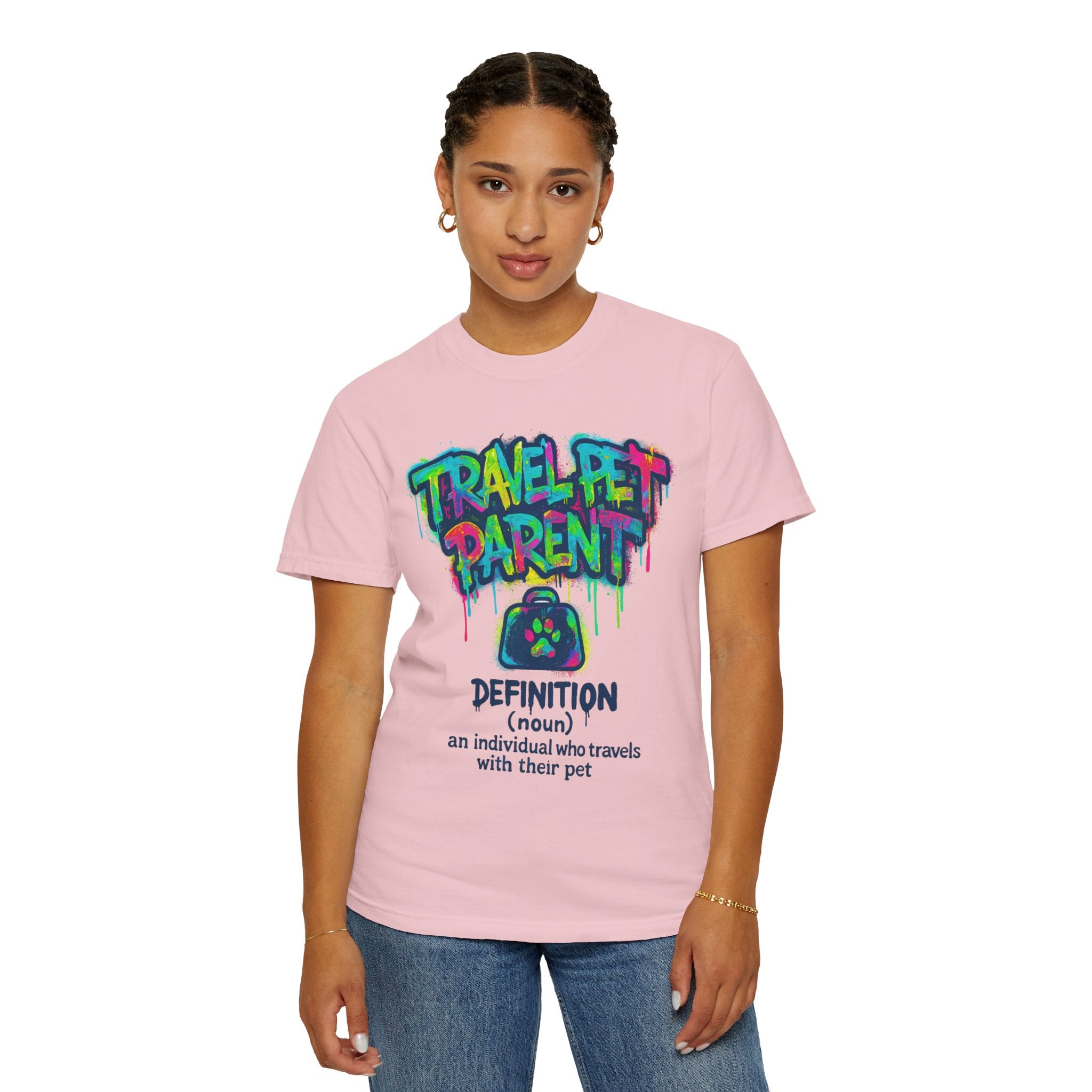 Travel Pet Parent T-shirt — Graffiti Design