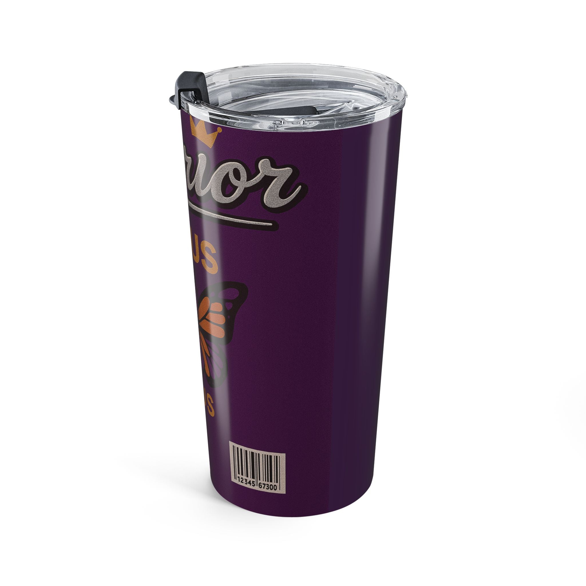 Lupus Warrior Tumbler 20oz - Purple Ribbon Awareness Gift