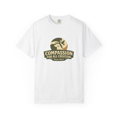 Compassion for All Creation T-Shirt — Psalm 145:9 Christian Graphic Tee,  Matching Pet Apparel Available