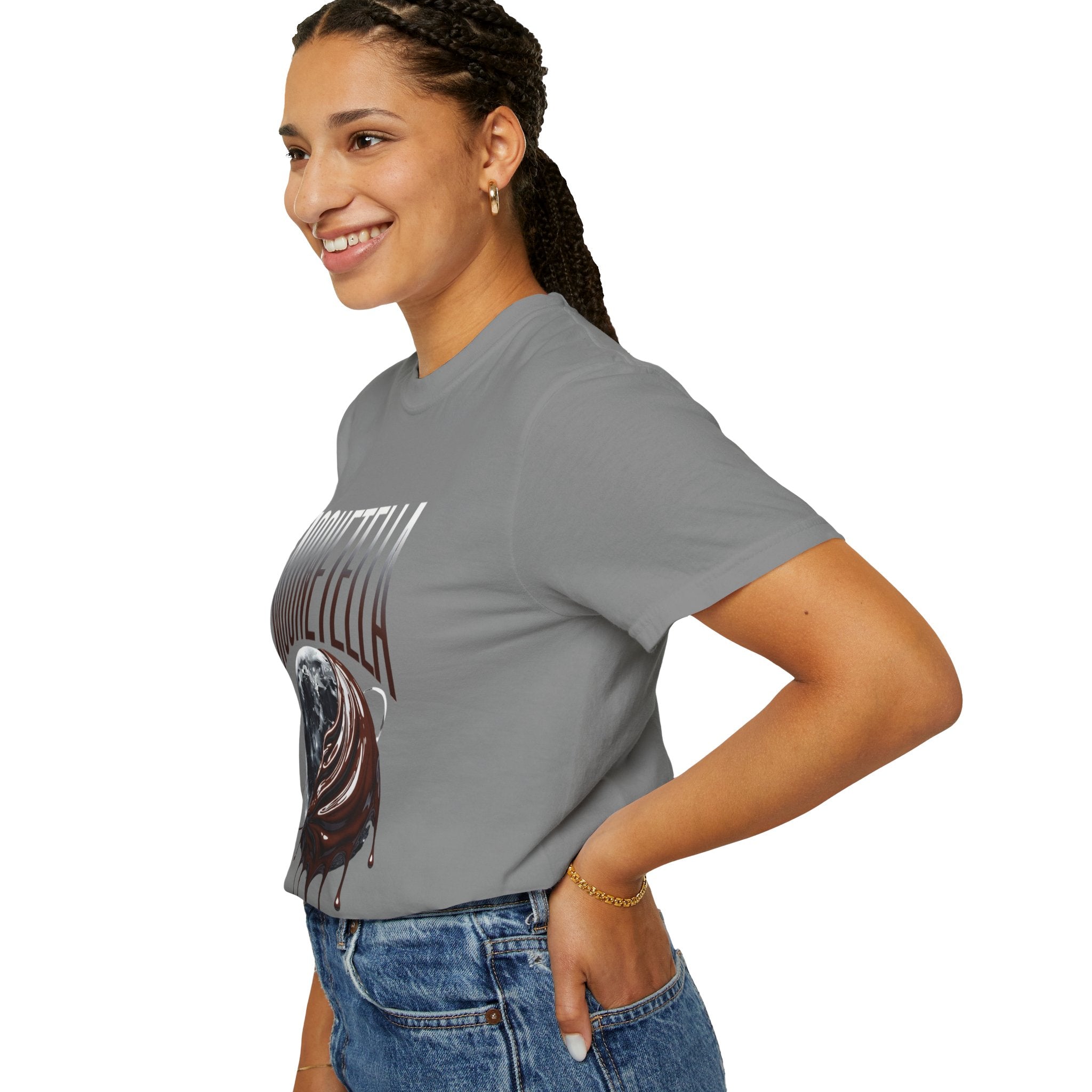 Moonetella T-Shirt — Retro Space Chocolate Moon Graphic Tee (Artemis II Mission Tribute)