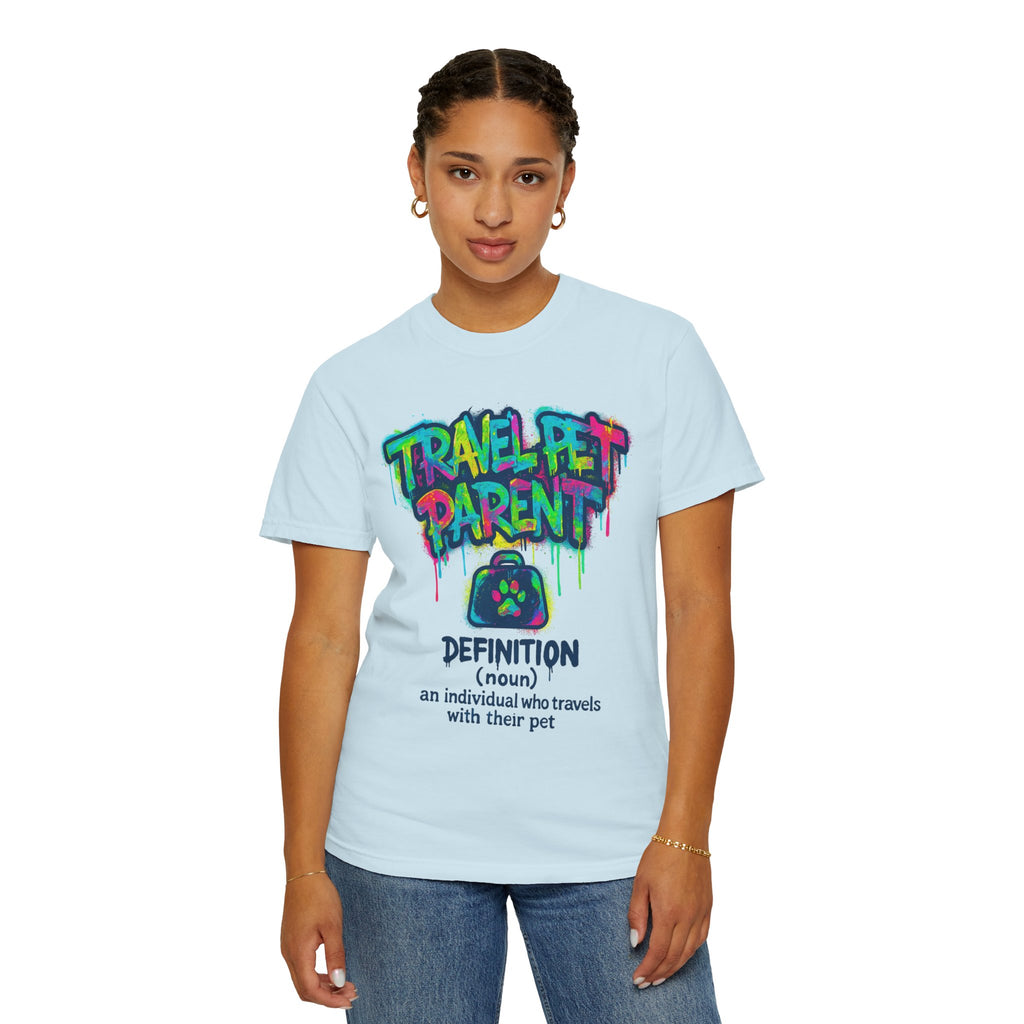 Travel Pet Parent T-shirt — Graffiti Design