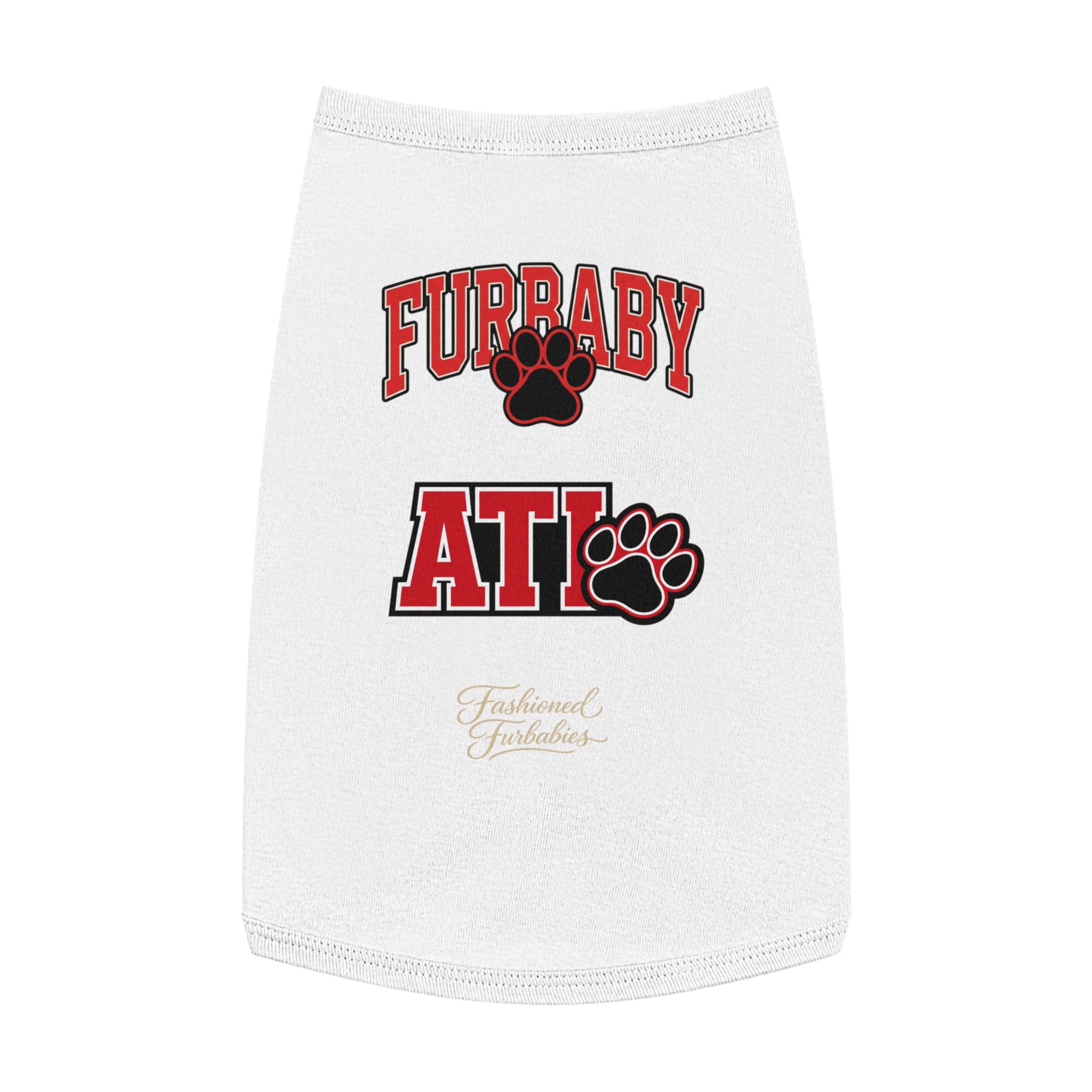 Furbaby ATL Dog Tank Top – Red Paw Atlanta Pet Shirt Matching