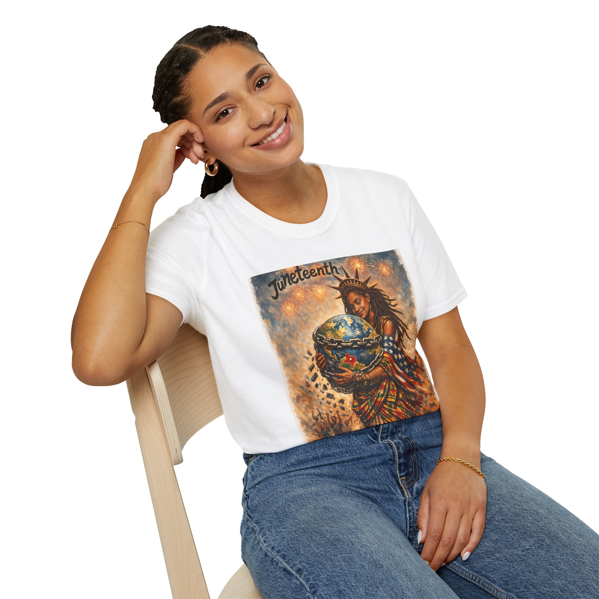 Juneteenth Distressed T-Shirts | Black History & Freedom Pride Tees (Set of 3 Designs)Matching Pet Apparel