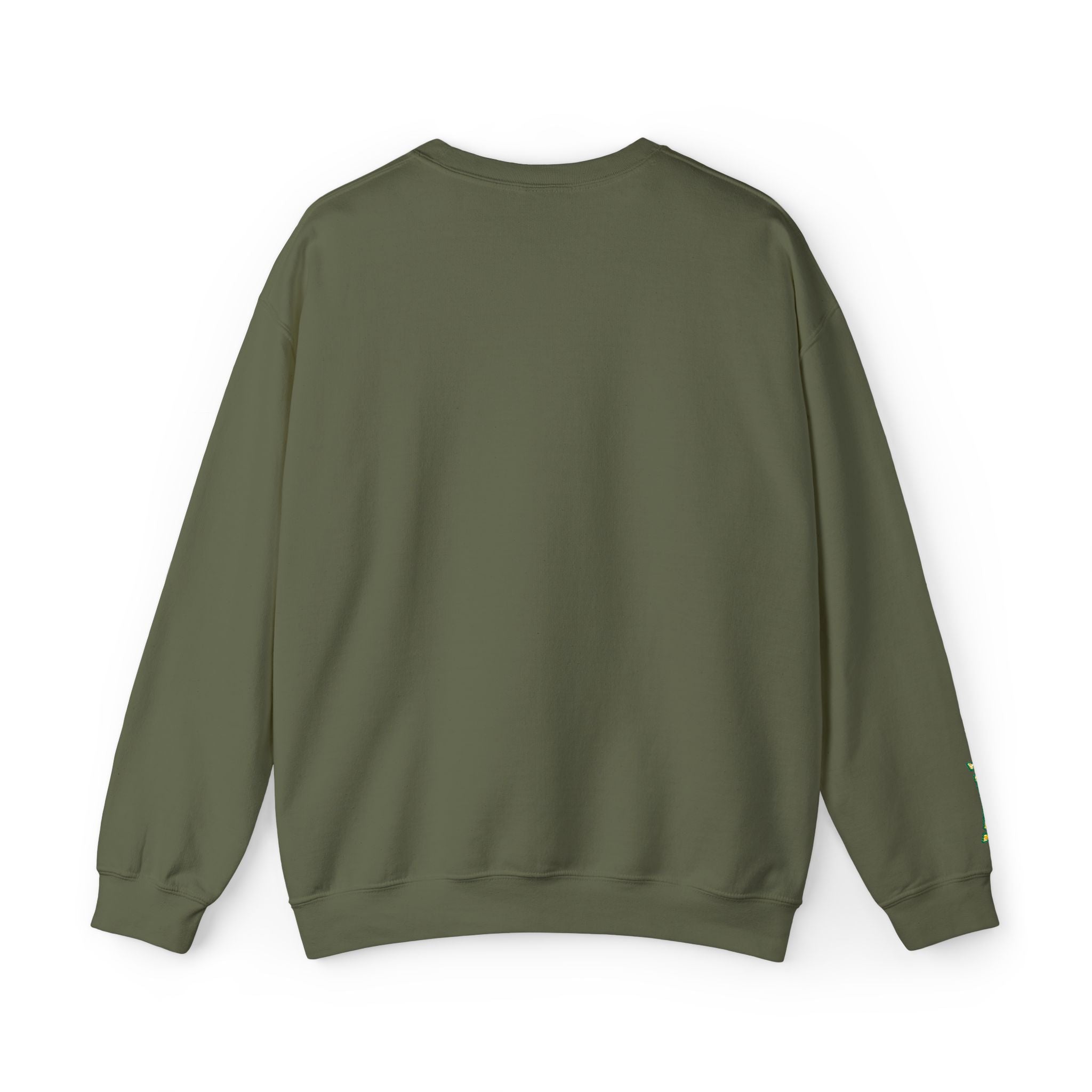 California Crewneck Sweatshirt — Green Vintage 'CA' Paw Logo