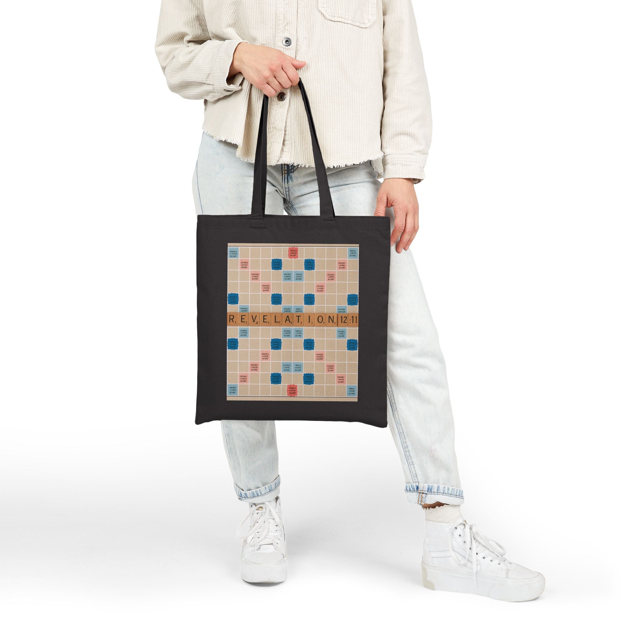 Faithful Board Game Tote - Scripture Scrabble Design