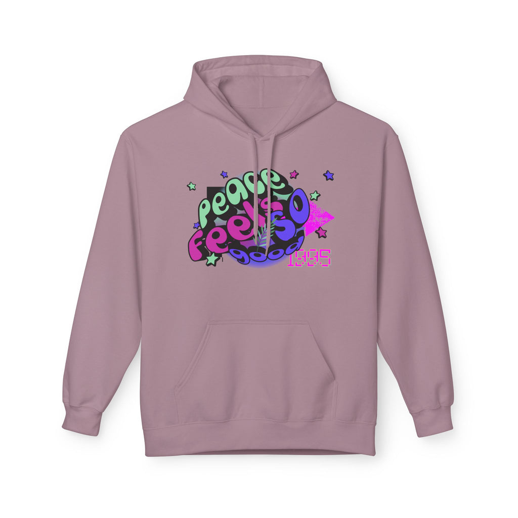 Peace Vibes Hoodie — 'Peace' Graphic Pullover (1995 Retro Earth Design)