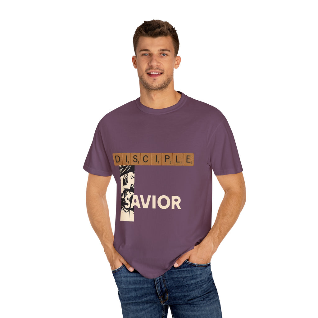 Unisex Garment-Dyed T-Shirt - Scrabble Revelations Game Board Set Gift