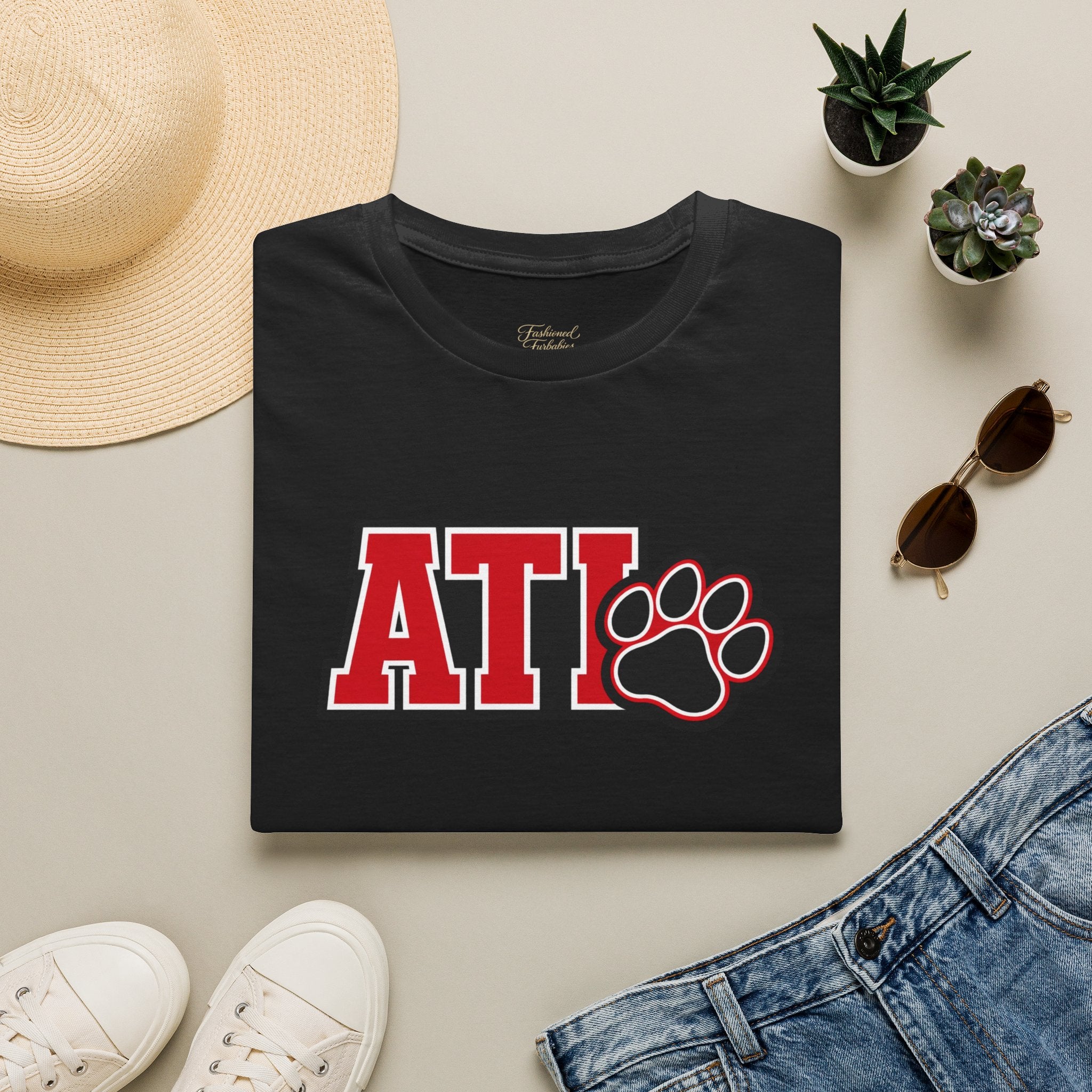 North Carolina Atlanta California Pet Bandana Tee — Matching Scripture on Back