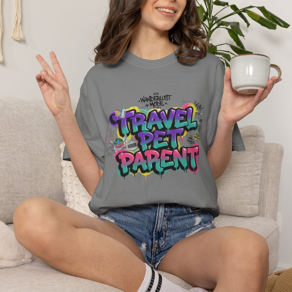 Pet Parent Travel T-Shirt — 'Travel Pet Parent' Design for Dog & Cat Lovers