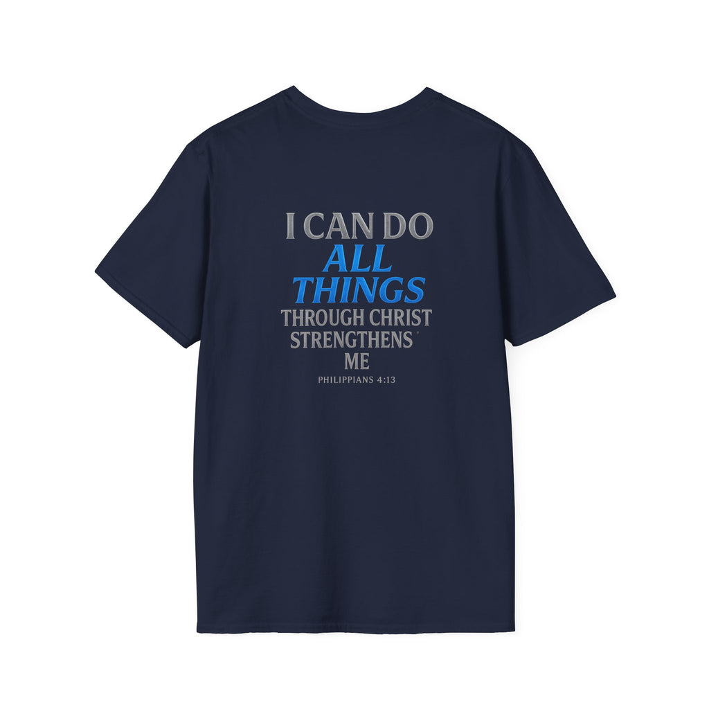 North Carolina Atlanta California Pet Bandana Tee — Matching Scripture on Back