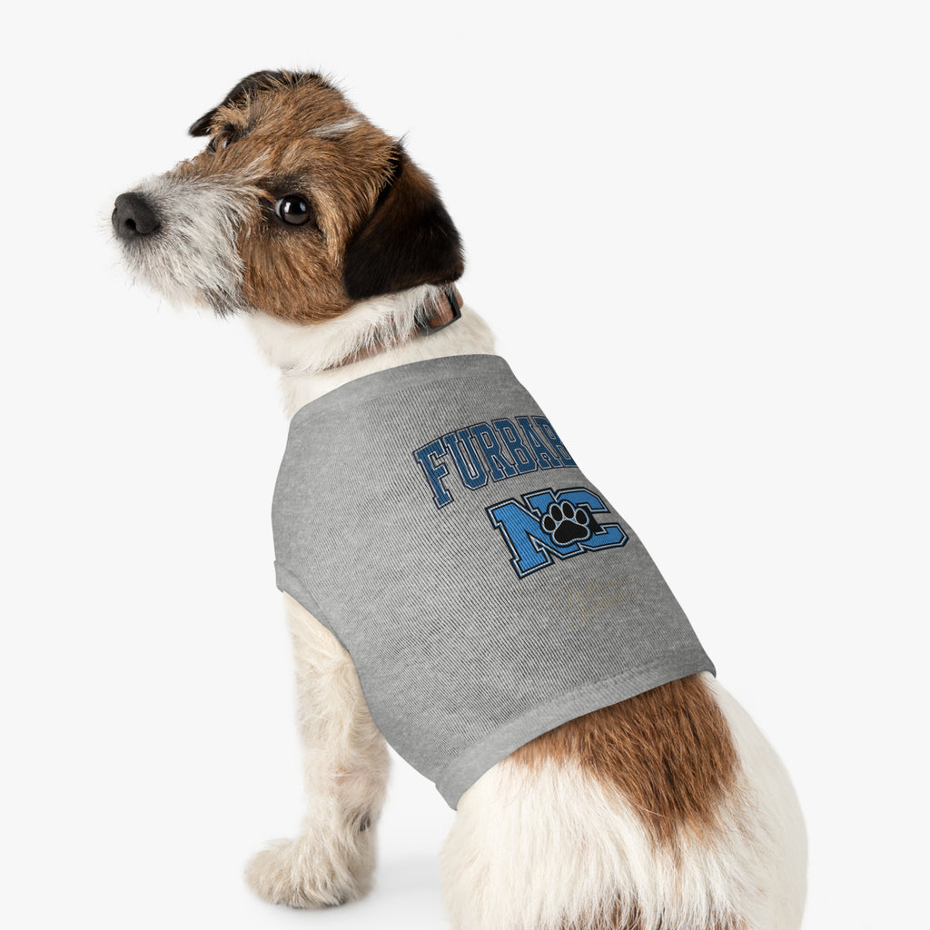 Furbaby NC Paw Print Pet Tank — Nort Carolina Cute College-Style Dog Shirt