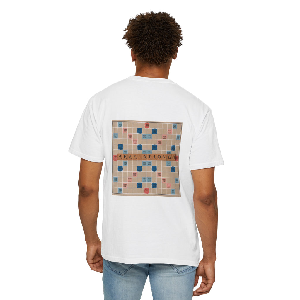 Unisex Garment-Dyed T-Shirt - Scrabble Revelations Game Board Set Gift