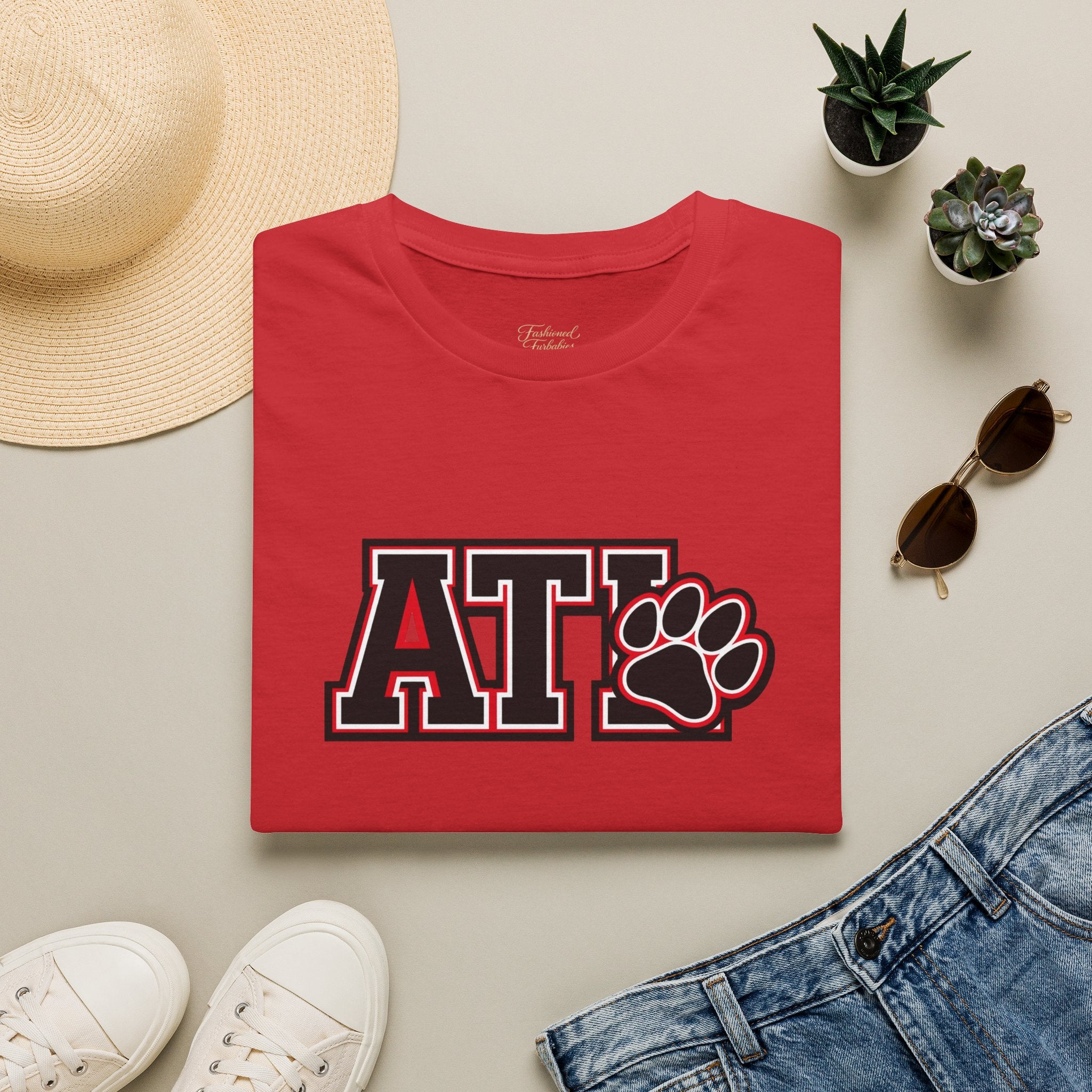 North Carolina Atlanta California Pet Bandana Tee — Matching Scripture on Back