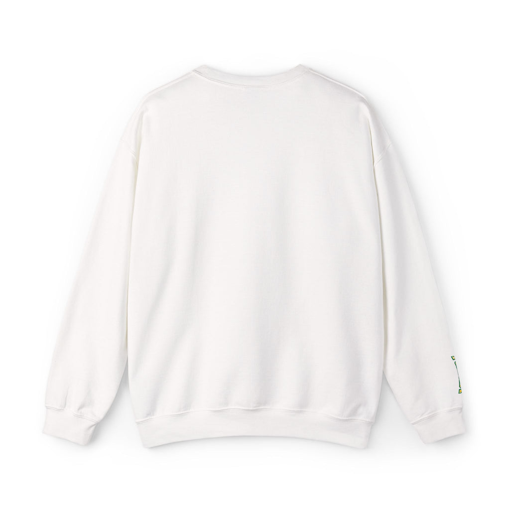 California Crewneck Sweatshirt — Green Vintage 'CA' Paw Logo