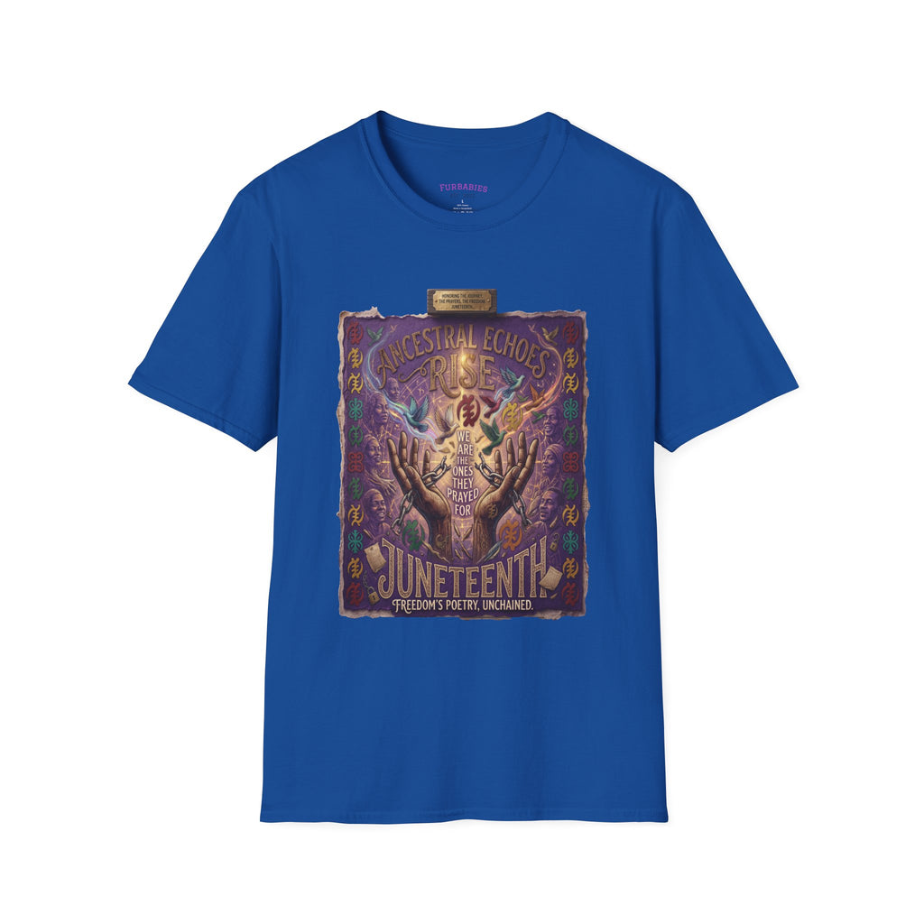 Juneteenth Distressed T-Shirts | Black History & Freedom Pride Tees (Set of 3 Designs)Matching Pet Apparel