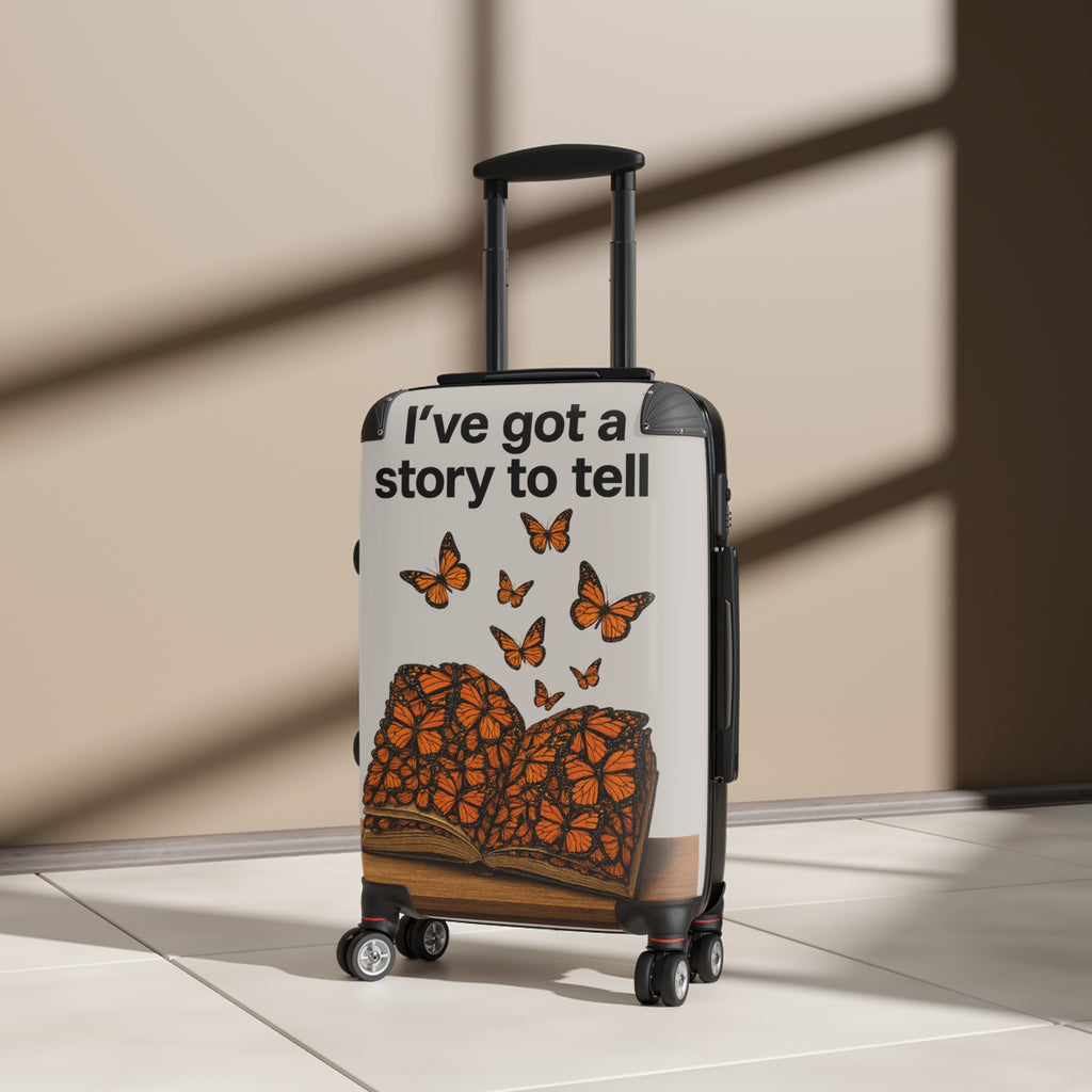Suitcase - "I've Got a Story to Tell" Butterflies Travel Luggage Cover