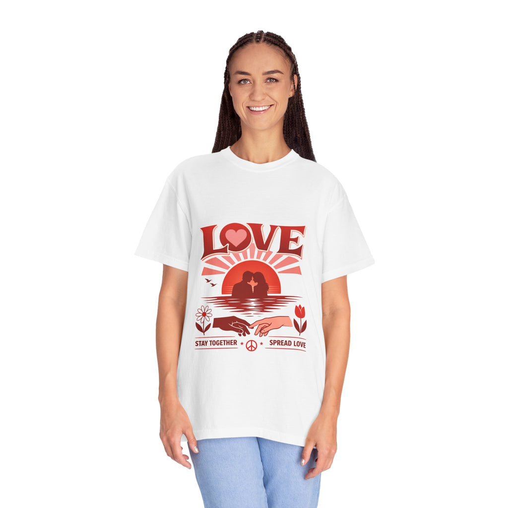 Love Graphic T‑Shirt — 'Stay Together, Spread Love' Retro
