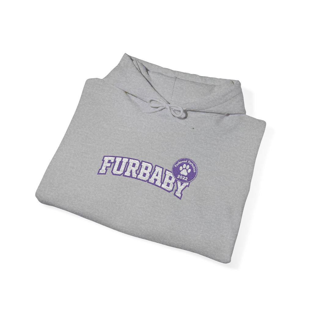 Furbaby Hoodie – Retro Varsity Letter Graphic Pullover Embroidered