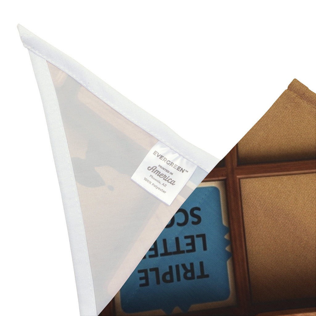 Scrabble Tile 'DOG' Pet Bandana — Vintage Game Night Dog Bandana