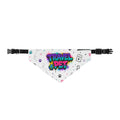 Travel Pet Clip-On Bandana – Colorful Paw Print & Luggage Icon Design