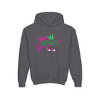 Youth Hoodie — “Little Vessels” Princess Christian Kids Sweatshirt (Mark 9:23, All Things Possible)